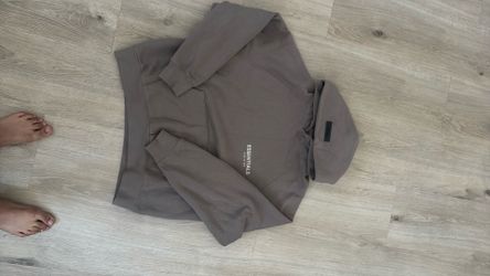 Fear Of God Essentials hoodie, “Desert Taupe,” size small