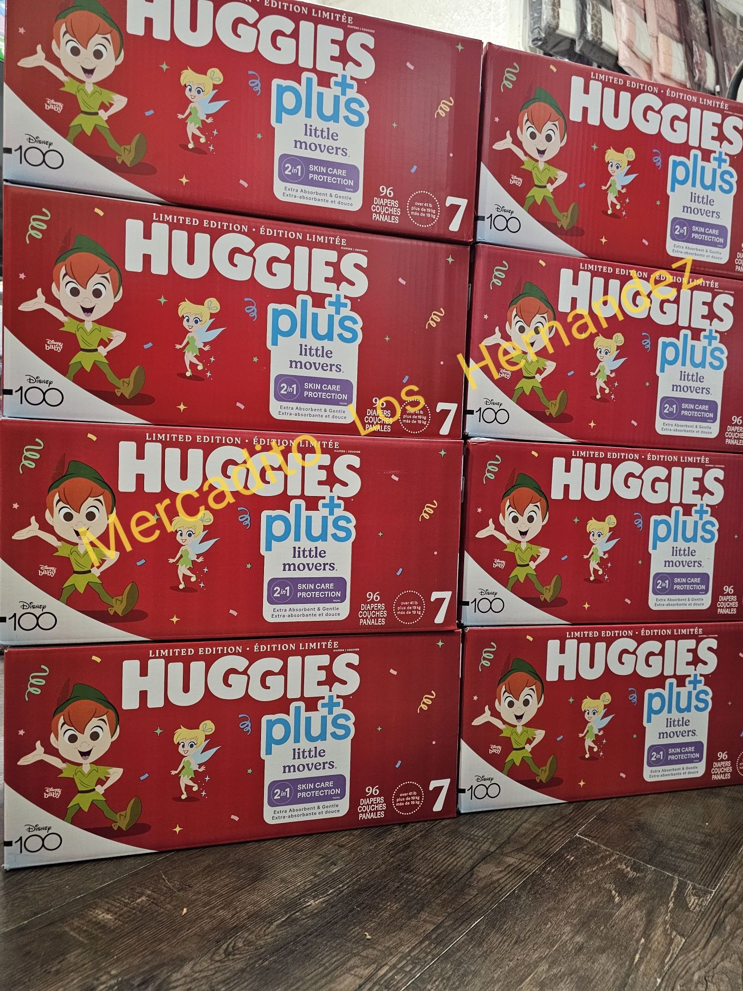 Huggies Little Movers Size 7 - 104 Diapers Pañales/ Firm price