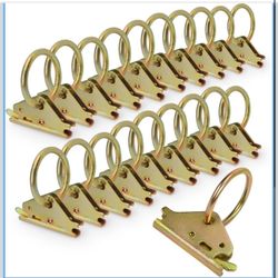 20pcs Steel E-Track O Ring Tie-Down Anchors, Secure Cargo in Enclosed/Flatbed Trailers, Trucks, Load Limit of 1500lb