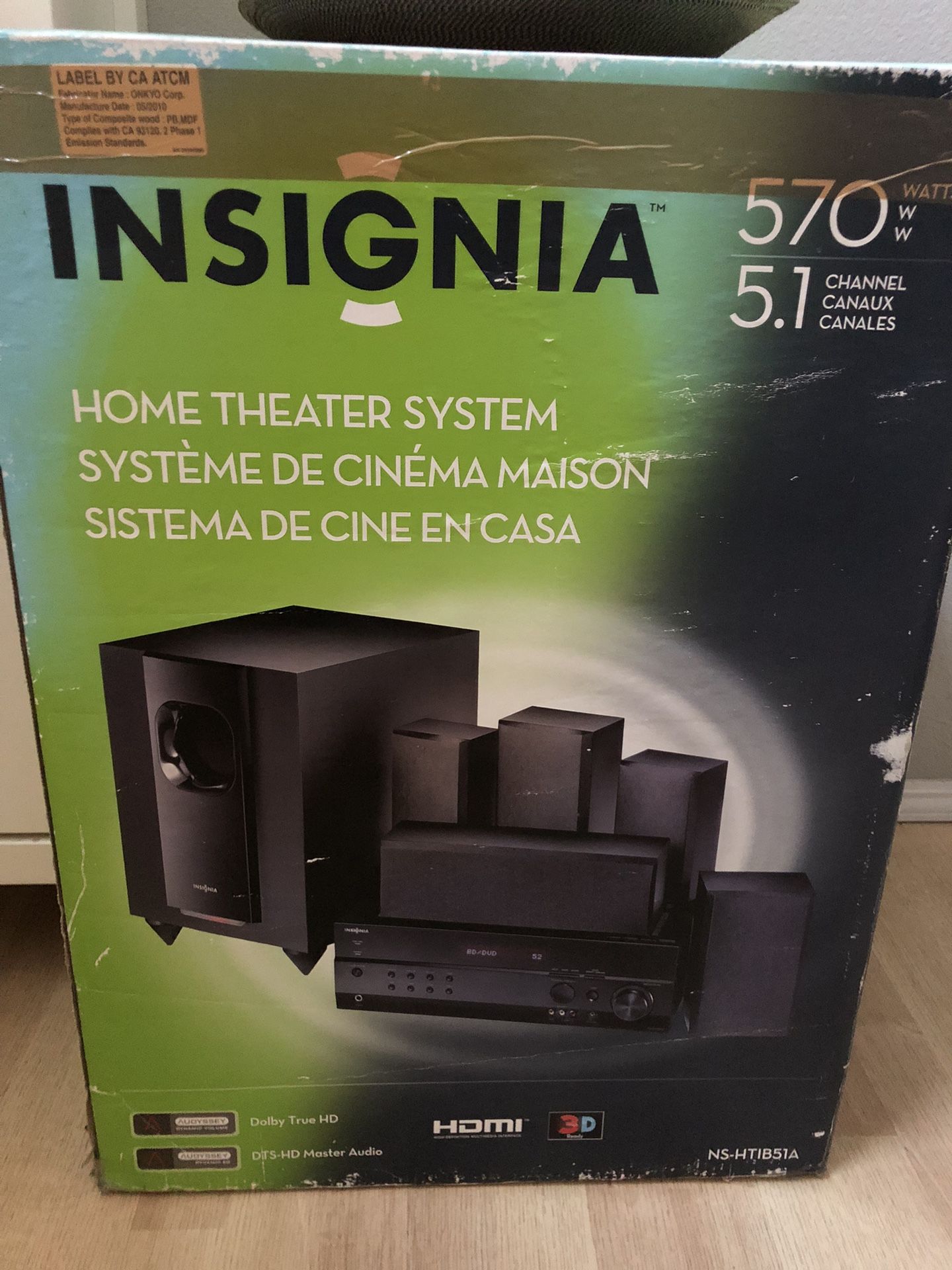 Insignia Complete 5.1 Surround Sound Theatre System