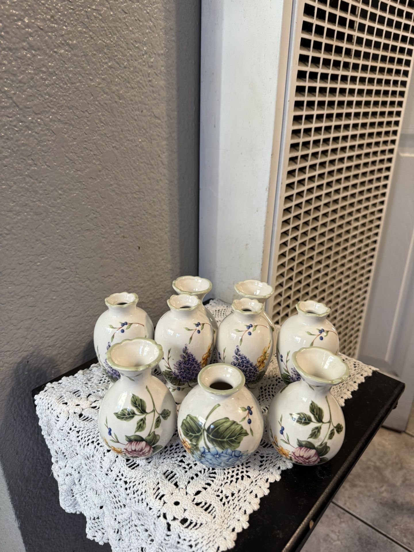 Princess House Floreros Minis De Vintage Garden. Par De 9