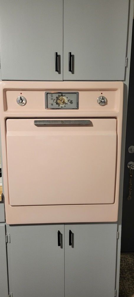 1950s Pink  Vintage GE Oven