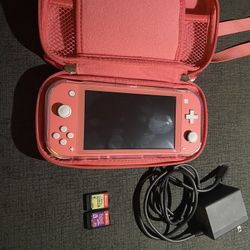 Pink nintendo switch lite 