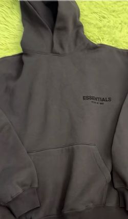 Black essential hoodie