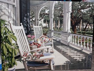 “Morning Coffee” Canvas Painting