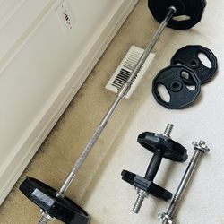 Weight Plates Set With Bars