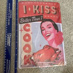 Kissing Joke Sign 