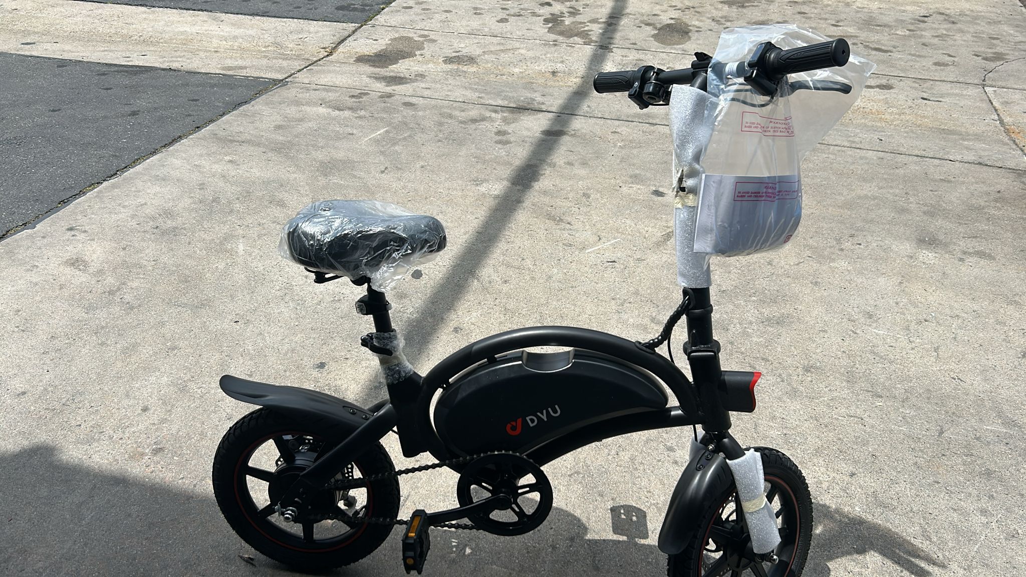 DYU Bicicleta eléctrica para adultos y adolescentes, D3F Bicicleta eléctrica plegable de 14 pulgadas, bicicleta eléctrica de ciudad de cercanías con m