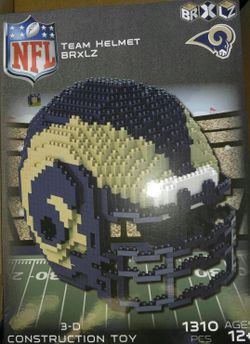 NEW RAMS NFL HELMET LEGO SET