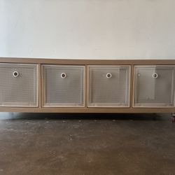 IKEA KALLAX 4 cube Storage On Wheels