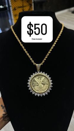 Gold Centenario Pendant