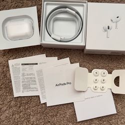 Apple Airpods Pro 2nd Generation with MagSafe Wireless Charging Case - White
