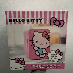 Hello kitty 6 Can Mini Fridge New
