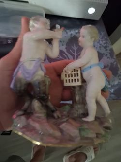Porcelain Cherub Figurine Group
