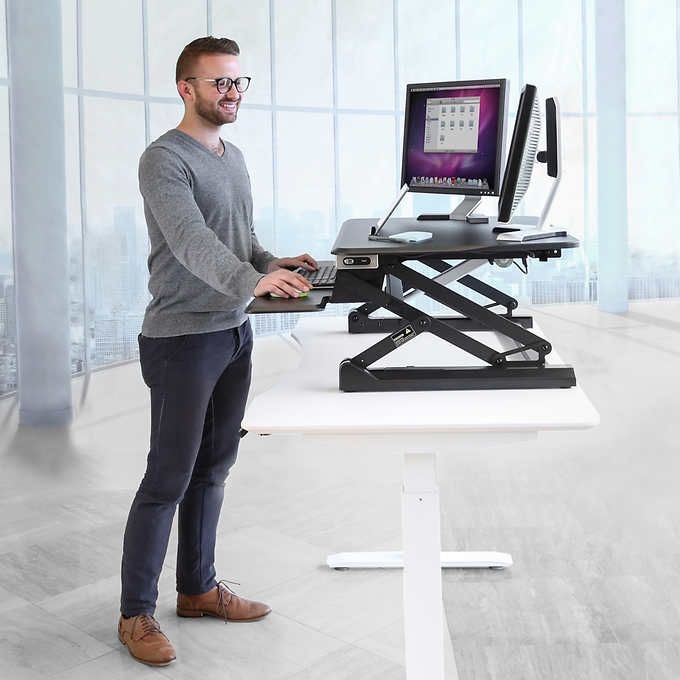 Standing Desk From Costco - Seville Classics airLIFT PRO 35.4” Electric Sit-Stand Desk