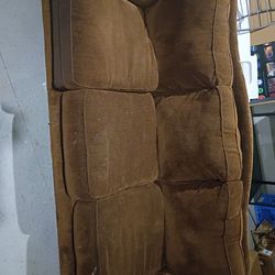 Root Beer Brown Upholstered Couch