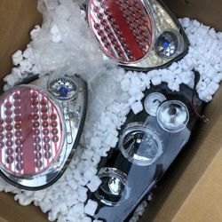 03-00 Maxima Led Taillights Driver Halo Headlight 