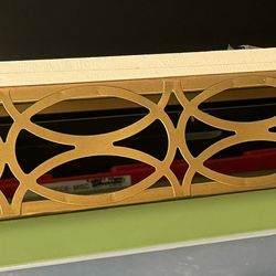 30” Wall Shelf - White And Gold