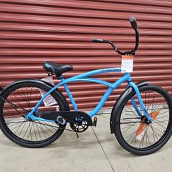 26" Huffy Cranbrook Adult Cruiser Bike Matte Blue
