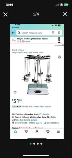 Mechanical Airplane Rotating Musical Box Was $55