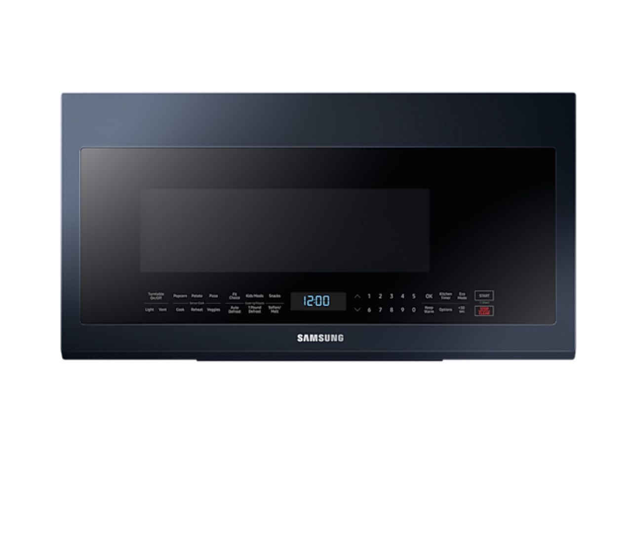 Samsung Microwave Bespoke 2.1 cu. ft. Over-the-Range Microwave β Navy Steel (ME21A706BQN)