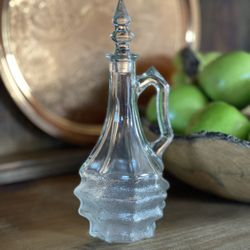 1932 Horne Glass Design Decanter Clear Vintage Decoration Kitchen