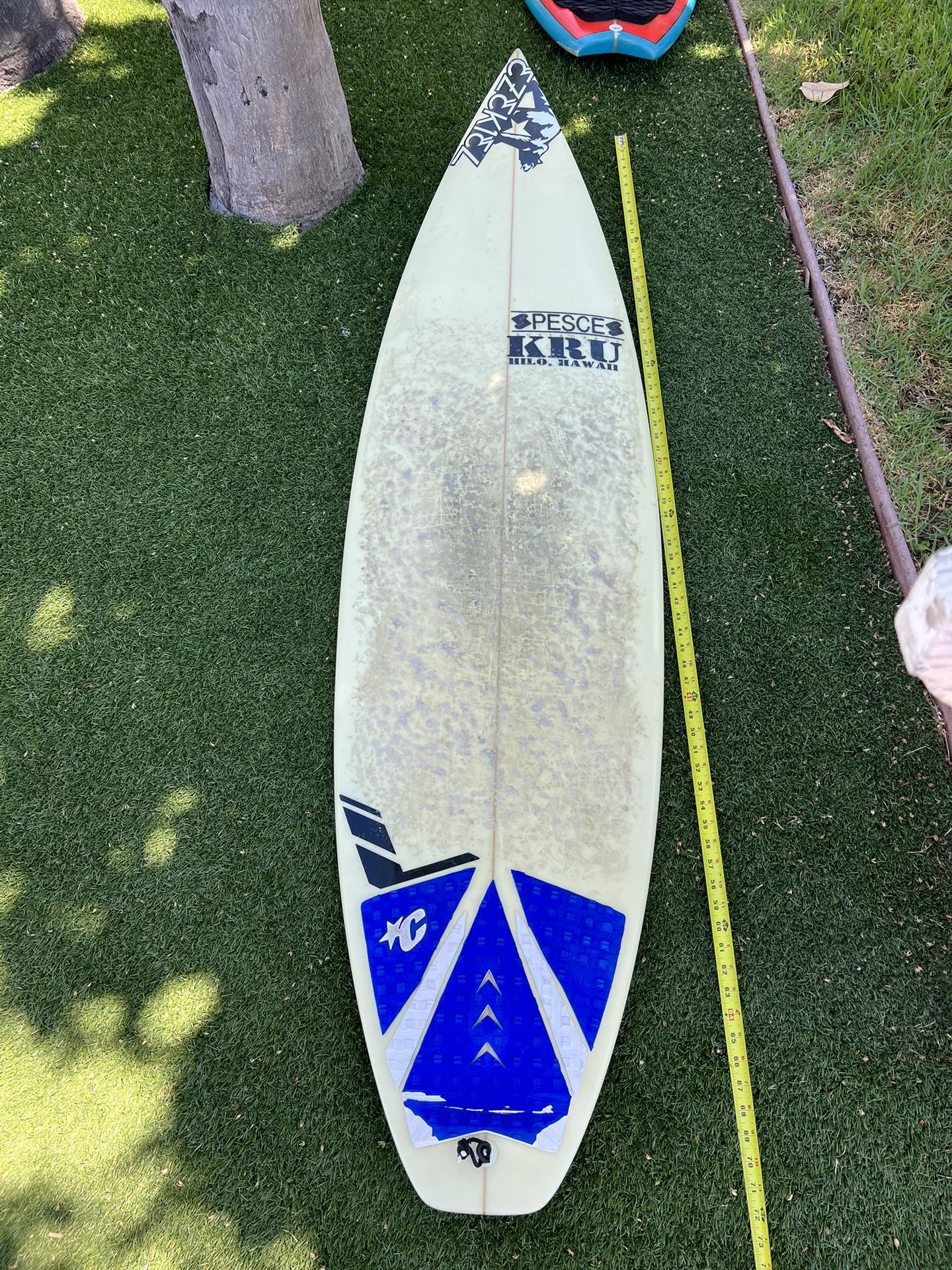 Surfboard. Shortboard. 6’ 0”. Pesce Surfboards 