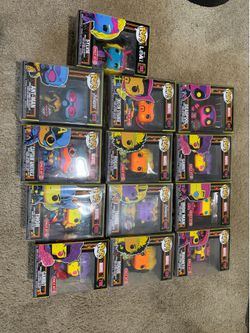 Avengers Limited Edition Funko Pops Blacklight Collection