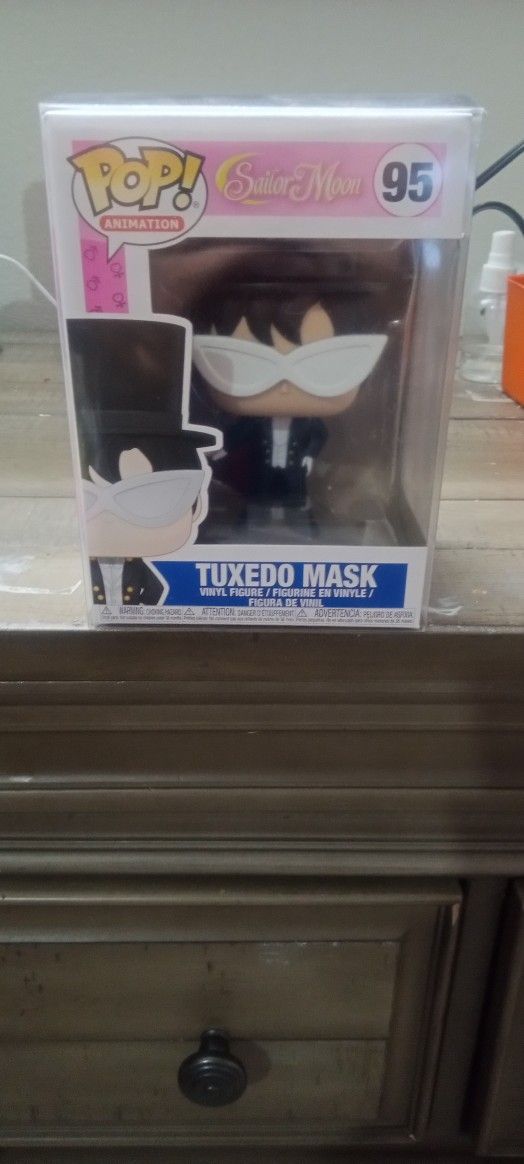 Brand New Collectable Never Been Opened Funko Pop Animation Sailor Moon 95 Tuxedo Mask For Sale.