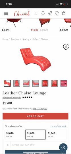 Leather chair lounge