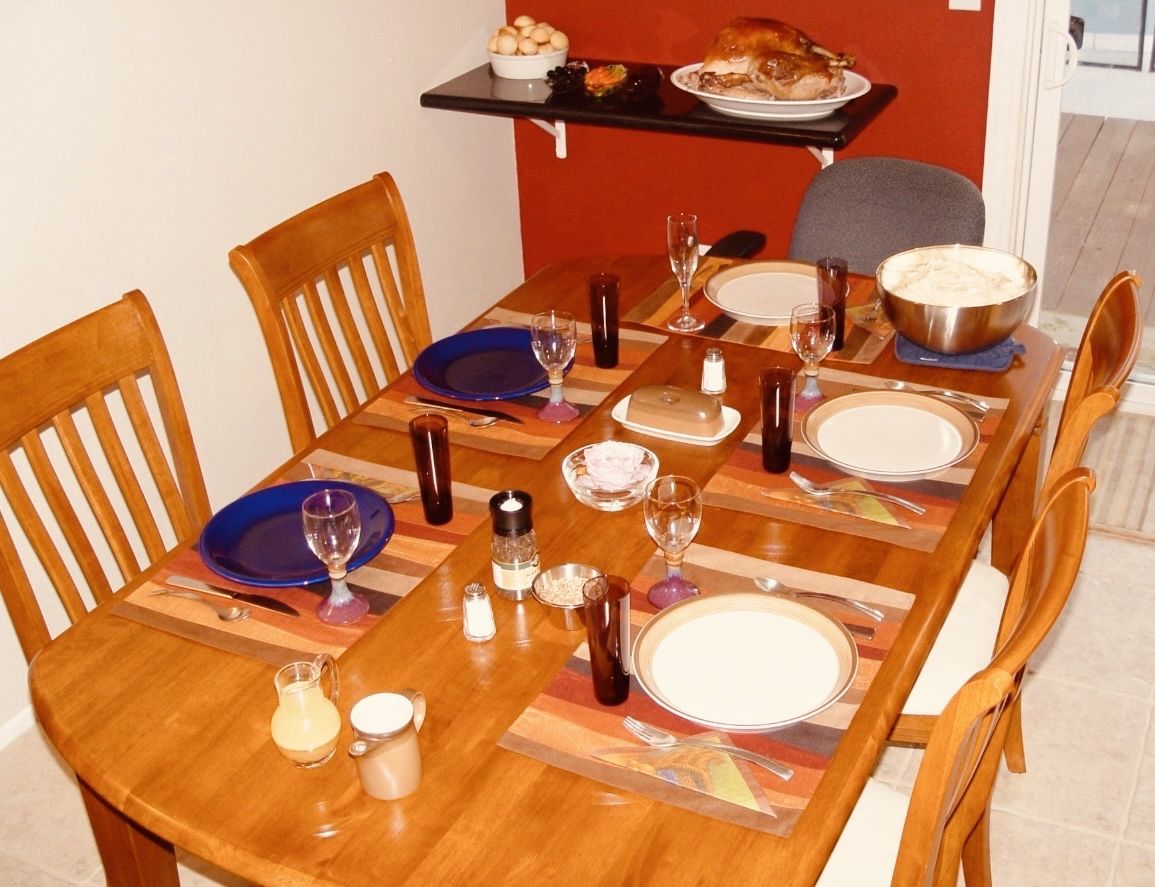 72” Mission Oak Dining Table + 4 Chairs Set