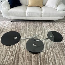 Modern Glass Coffee Table and 2 side tables set 