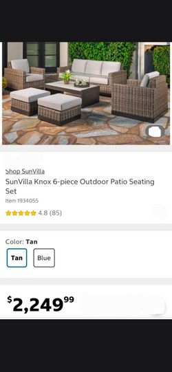 SunVilla Knox 6 PC Outdoor Patio Seating Set