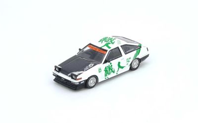 Inno64 1:64 Toyota Sprinter Trueno AE86 Keiichi Tsuchiya - White