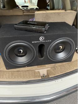 Diamond 12in subwoofers and amp