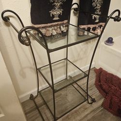 Metal And Glass Shelf