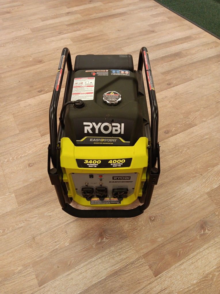 RYOBI GENERATOR 4000-watt Recoil Start Gasoline Powered Digital Inverter