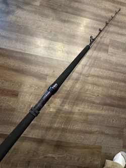 Seeker black steel full roller fishing  trolling rod.