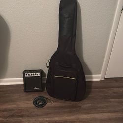 Ibanez GRGR120EX Electric Guitar White with bag, amp, cable, pick, 2 capos, strap, and extra strings