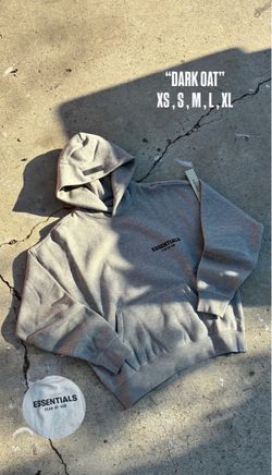 Dark oat essential hoodies