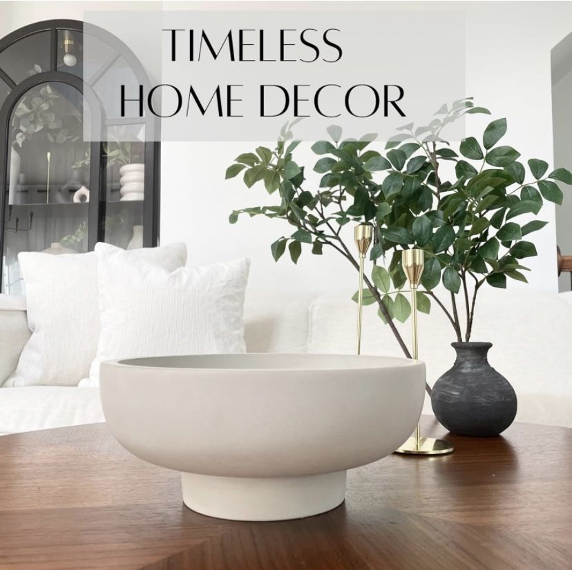 Decorative Bowl for Home Decor, Modern Pedestal Bowl, Key Bowl for Entryway Table, Footed Bowl, Entryway Key Bowl