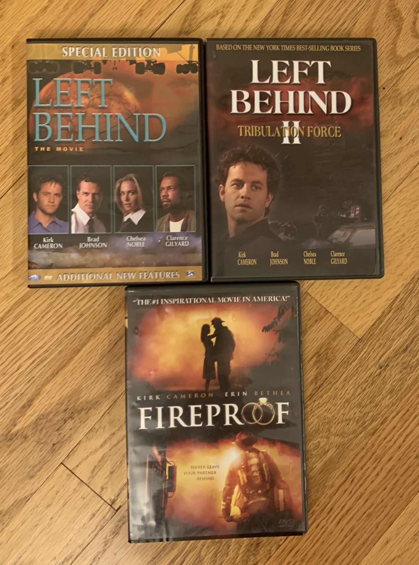 Left Behind ~ Left Behind 2 ~ Fireproof ~ DVD Movies ~ Kirk Cameron