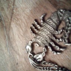 Scorpion Necklace Silver