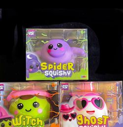 Squishy ghost , witch, spider