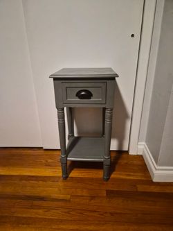 Gray Nightstand / Side Table