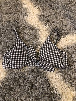 Gingham bikini top woman’s xs xhilaration