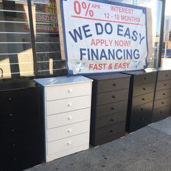 Chest 5 Drawers In Any Color New 