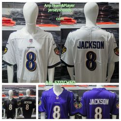 Baltimore ravens Lamar Jackson football jerseys