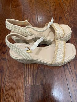 2026 Women's Raffia Strap Espadrille Wedge Sandals - Ankle Buckle Platform Wedges Open Toe Summer Beach Casual Shoes ( please follow my page all brand