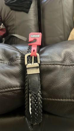 BOYS LEVI’S Levis REVERSIBLE BLACK DK BROWN BRAIDED BELT NEW SZ SMALL 22-24”